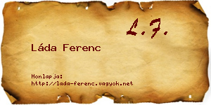 Láda Ferenc névjegykártya